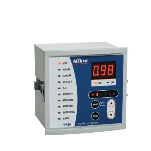 Bộ điều khiển tụ bù Mikro 6 cấp PFR96P-415-50 96x96mm