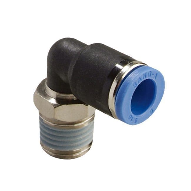 Đầu nối chữ L Sang-A GPL0801 phi 8mm có ren 9.6