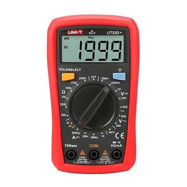 Đồng hồ vạn năng Uni-T UT33D+ (600V, 10A, NCV)