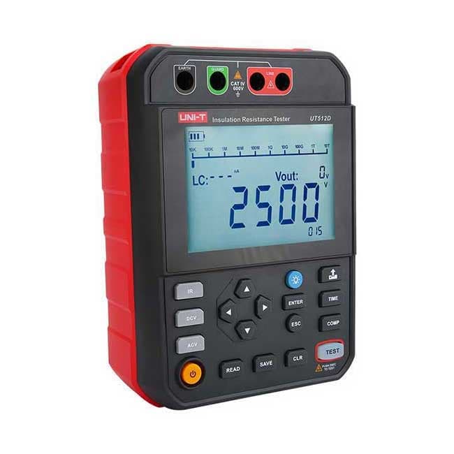 Máy đo điện trở cách điện Uni-T UT512D (1TΩ, 2500V, PI , DAR)