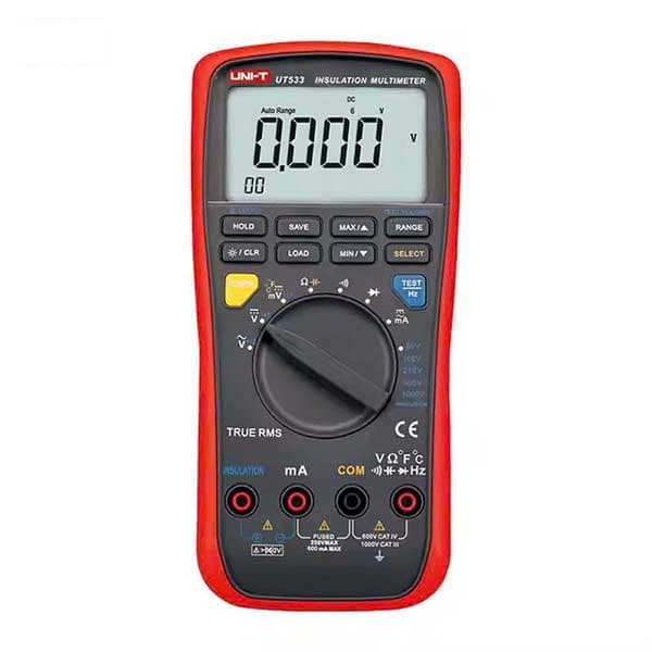 Máy đo điện trở cách điện Uni-T UT533 (2GΩ, 1000V, AC/DC 600m, True RMS)