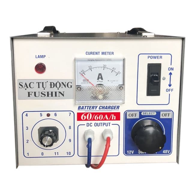 Máy Sạc Bình Ắc Quy tăng giảm 12V-24V-36V-48V-60A