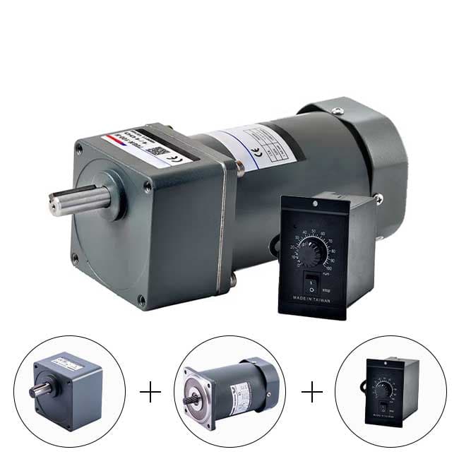 Motor Giảm tốc mini 200W 1 Pha 220V (Có chỉnh tốc độ)