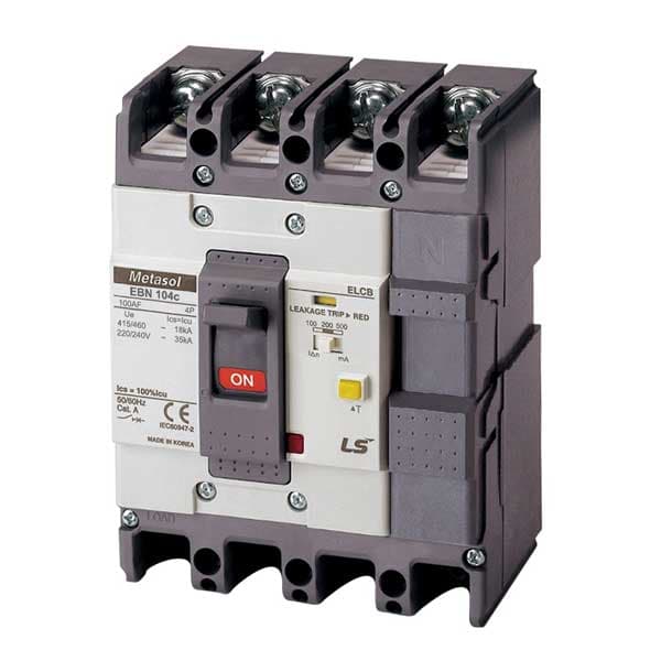 CB khối chống giật LS EBN104c 40A 4P (100-500mA) 18kA