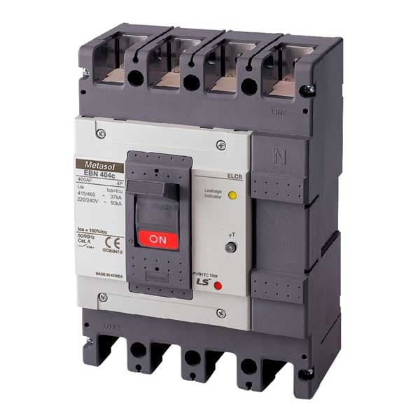 CB khối chống giật LS EBN404c 350A 4P 30mA 37kA