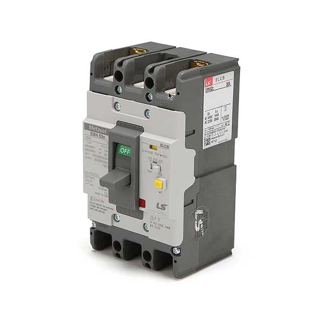 CB chống giật LS EBN52c 30A 2P 30kA (100-500mA)