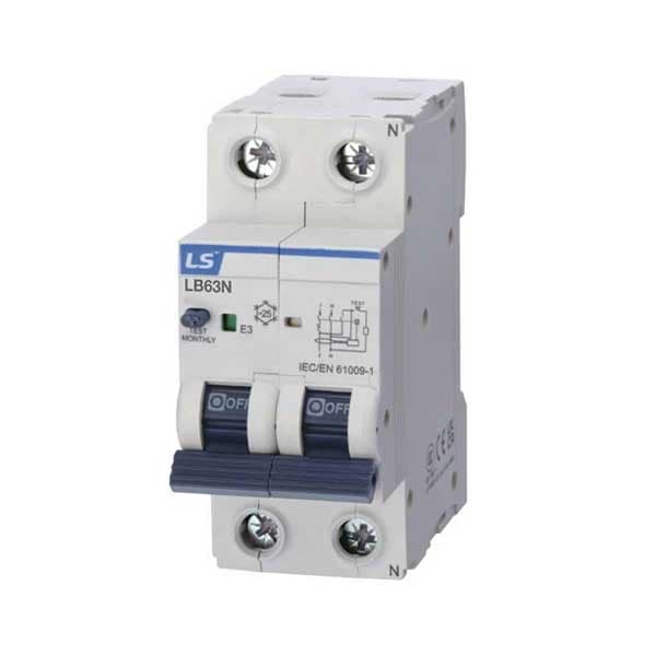 CB chống giật LS LB63N 6A 1P+N 30mA 6kA