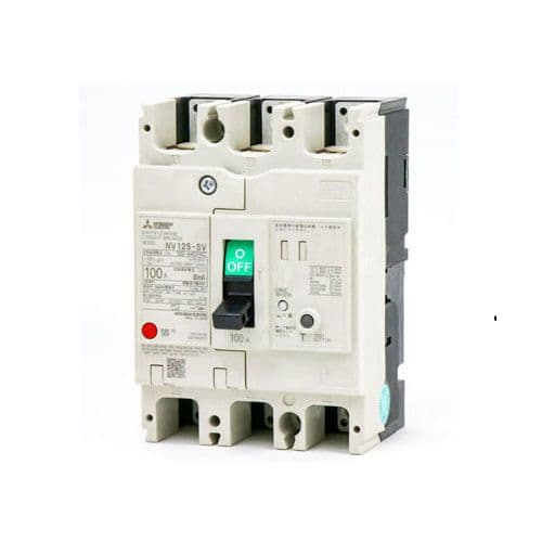 CB khối chống giật Mitsubishi NV125-SV 3P 30A 30kA 30mA
