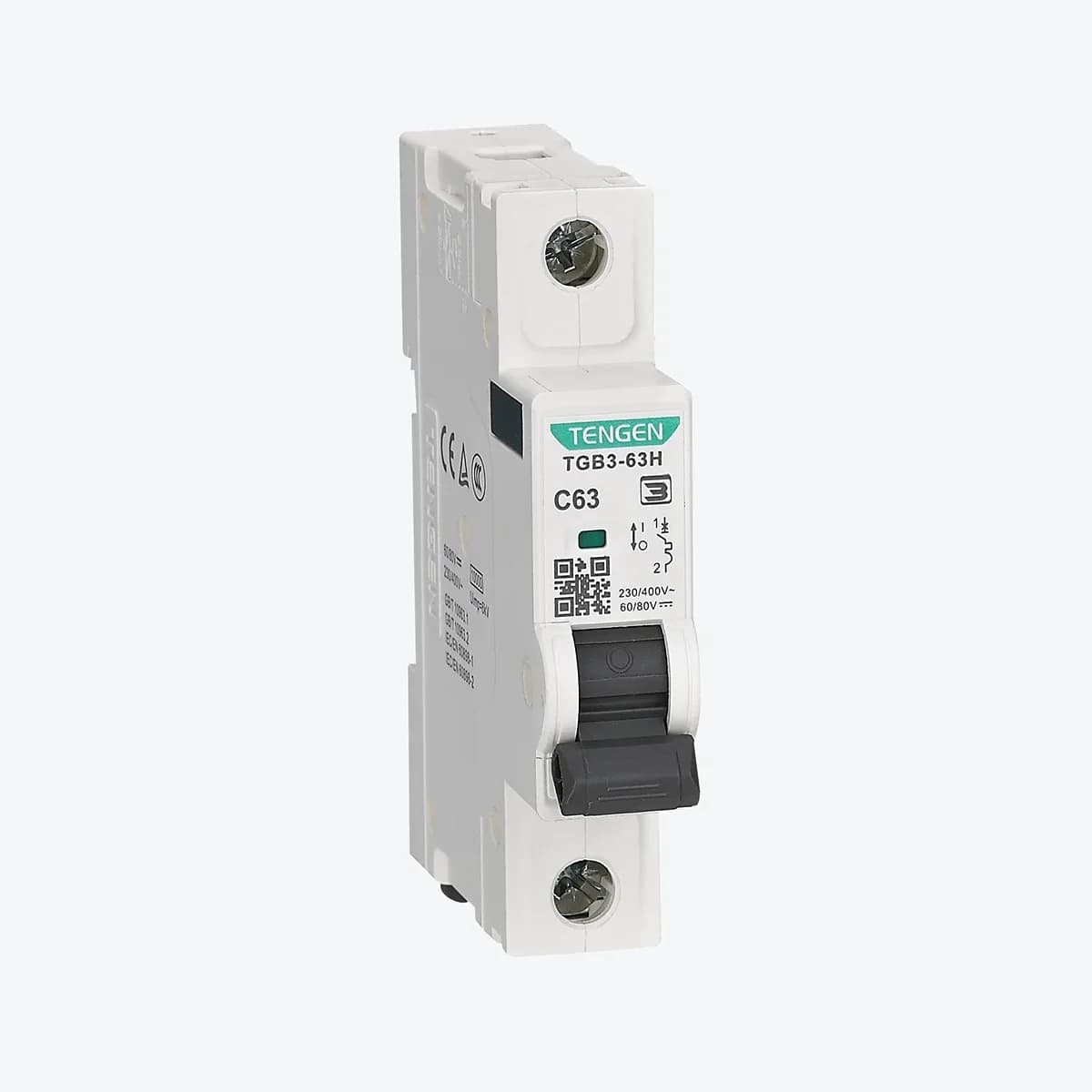 Aptomat Tengen TGB3-63L 1P C25 (ảnh minh họa dòng TGB3-63 1P)
