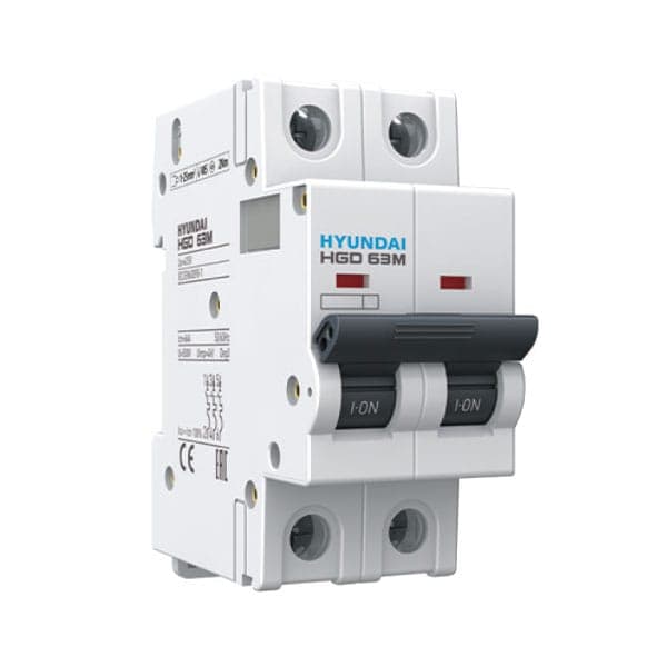 MCB Hyundai HGD63M 2P 63A 6kA