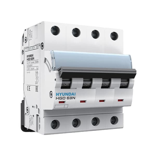 MCB Hyundai HGD63N 4P 6A 6kA