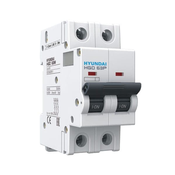 MCB Hyundai HGD63P 2P 16A 10kA