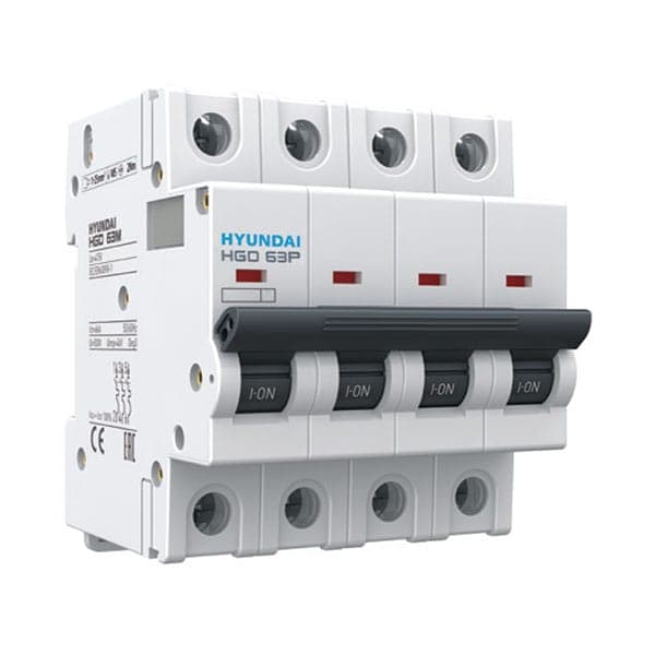 MCB Hyundai HGD63P 4P 6A 10kA
