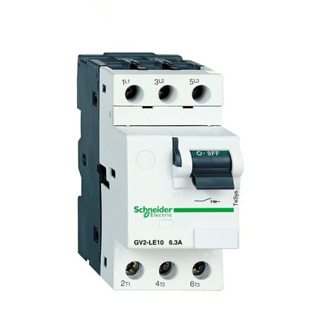 CB bảo vệ động cơ Schneider GV2LE10 6.3A 2.2kW
