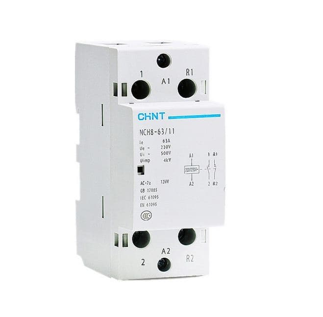 Khởi động từ 1 Pha Chint NCH8-63/20 63A 2NO 2P
