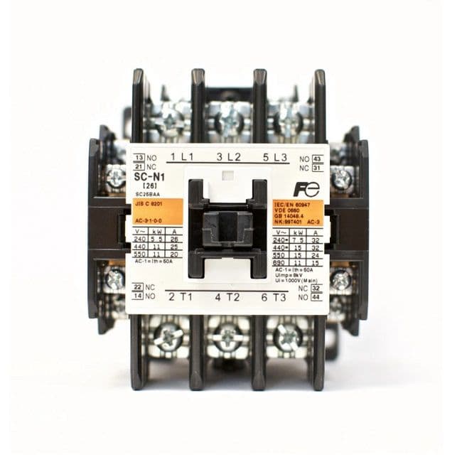 Contactor Fuji SC-N1 220V 32A 15kW 2NO+2NC
